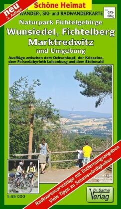 Doktor Barthel Karte Wander- und Radwanderkarte Naturpark Fichtelgebirge, Wunsiedel, Fichtelberg, Marktredwitz und Umgeb