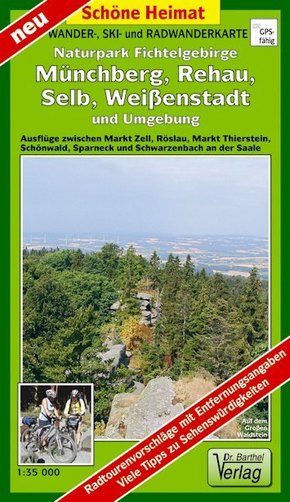 Doktor Barthel Karte Wander - und Radwanderkarte Naturpark Fichtelgebirge, Münchberg, Selb, Weißenstadt und Umgebung