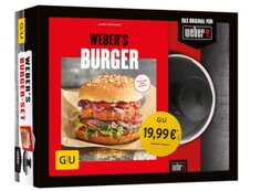Weber's Burger-Set (Buch + Original Weber Hamburgerpresse)