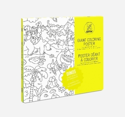 Giant Coloring Poster 70 x 100, Dinos