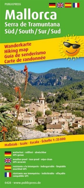 PublicPress Wanderkarte Mallorca - Serra de Tramuntana Süd / South / Sur / Sud