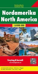 Freytag & Berndt Kontinentkarte Nordamerika 1:8 Mio. North America / Amerique du Nord / America del Nord / De America de -