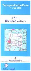 Topographische Karte Baden-Württemberg, Zivilmilitärische Ausgabe - Breisach am Rhein
