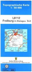 Topographische Karte Baden-Württemberg, Zivilmilitärische Ausgabe - Freiburg im Breisgau Süd