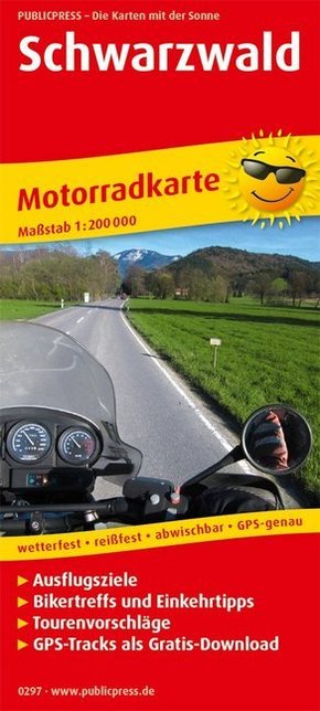 PublicPress Motorradkarte Schwarzwald