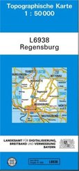 Topographische Karte Bayern Regensburg