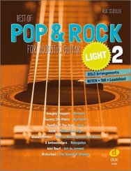 Best of Pop & Rock for Acoustic Guitar light 2 - Vol.2
