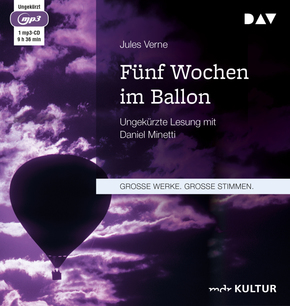 Fünf Wochen im Ballon, 1 Audio-CD, 1 MP3