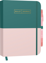 Bullet Journal "Greenery Rose" 05 mit original Tombow TwinTone Dual-Tip Marker 61 peach pink