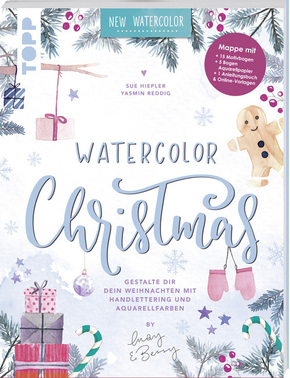 Watercolor Christmas. Gestalte dir dein Weihnachten mit Handlettering und Aquarellfarben by May and Berry