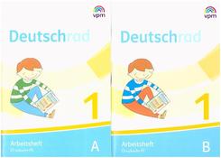 Deutschrad. Ausgabe ab 2018: 1. Klasse, Arbeitsheft Grundschrift / Buchstabenheft Druckschrift, 3 Bde.