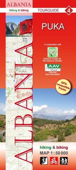 Albania hiking & biking 1:50000