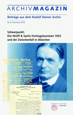 ARCHIVMAGAZIN. Beiträge aus dem Rudolf Steiner Archiv - Nr.8