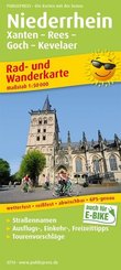 PublicPress Rad- und Wanderkarte Niederrhein, Xanten - Rees - Goch - Kevelaer