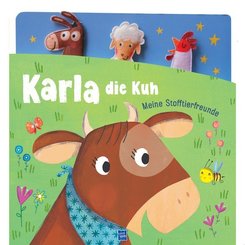 Karla die Kuh, Fingerpuppenbuch m. 3 Fingerpuppen