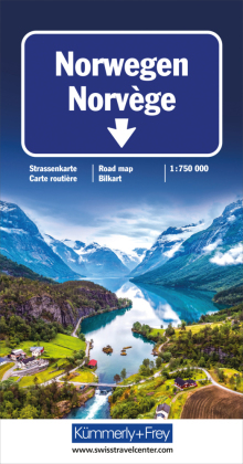 Kümmerly+Frey Karte Norwegen Strassenkarte 1:750 000