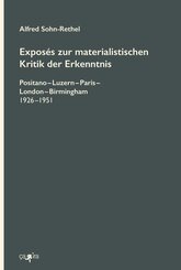 Expos&eacute;s zur materialistischen Kritik der Erkenntnis