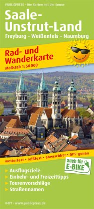 PUBLICPRESS Rad- und Wanderkarte Saale-Unstrut-Land, Freyburg - Weißenfels - Naumburg