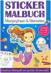 Stickermalbuch Meerjungfrauen und Meerestiere