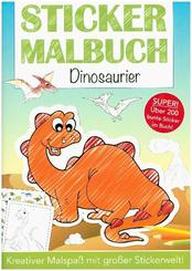 Stickermalbuch Dinosaurier