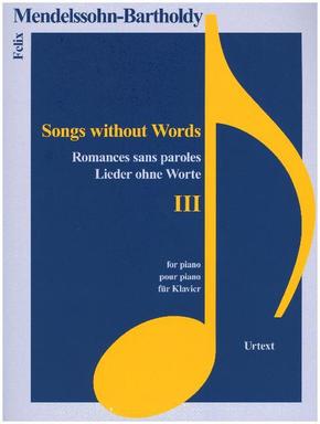 Lieder ohne Worte, für Klavier - Bd.3