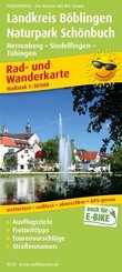 PublicPress Rad- und Wanderkarte Landkreis Böblingen - Naturpark Schönbuch, Herrenberg - Sindelfingen - Tübingen