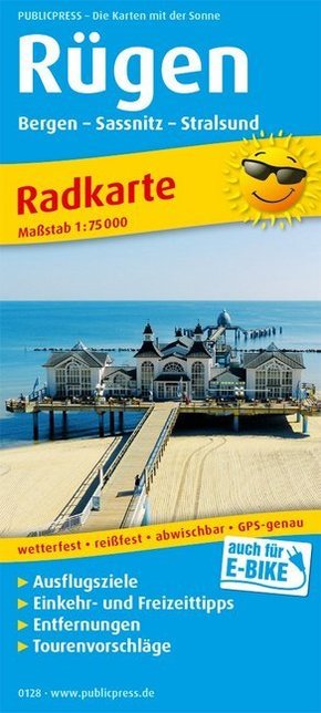 PublicPress Radkarte Rügen, Bergen - Sassnitz - Stralsund