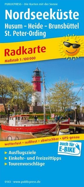 PublicPress Radkarte Nordseeküste, Husum - Heide - Brunsbüttel
