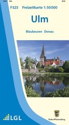 Topographische Freizeitkarte Baden-Württemberg Ulm
