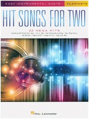 Easy Instrumental Duets Hit Songs -For Two Clarinets- (Book)