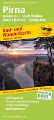PUBLICPRESS Rad- und Wanderkarte Pirna, Heidenau - Stadt Wehlen - Kurort Rathen - Königstein