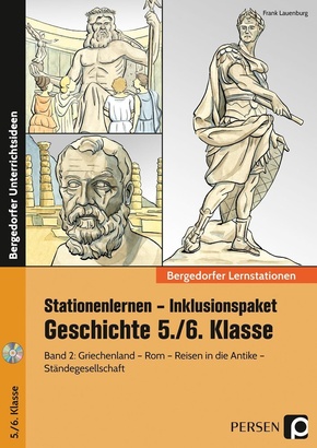 Stationenlernen Geschichte 5/6 Band 2 - inklusiv, m. 1 CD-ROM - Bd.2