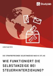 Wie funktioniert die Selbstanzeige bei Steuerhinterziehung? Die strafbefreiende Selbstanzeige nach 371 AO