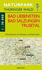 Wanderkarte Bad Liebenstein, Bad Salzungen, Trusetal