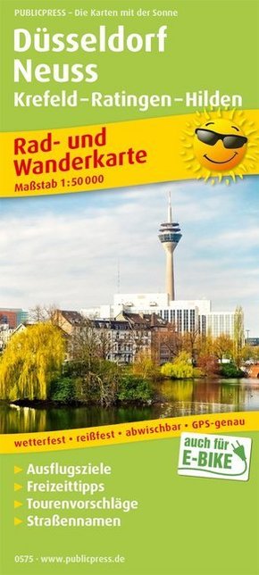 PublicPress Rad- und Wanderkarte Düsseldorf - Neuss