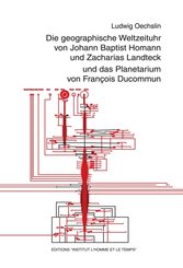 Die geographische Weltzeituhr v Johann B. Homann und Z. Landteck und das Planetarium v. F. Ducommun