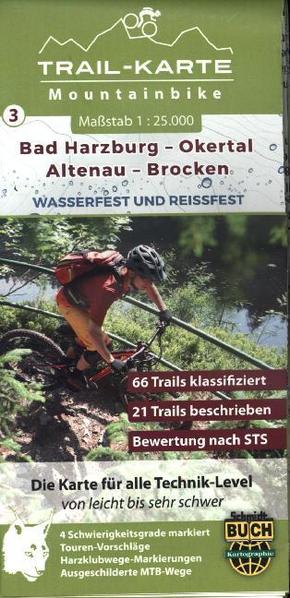 MTB Trail-Karte Bad Harzburg - Okertal - Altenau - Brocken