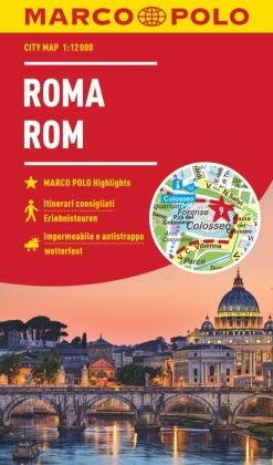 MARCO POLO Cityplan Rom 1:12.000. Rome / Roma -
