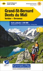 Grand-St-Bernard - Dents du Midi Nr. 22 Wanderkarte 1:60 000