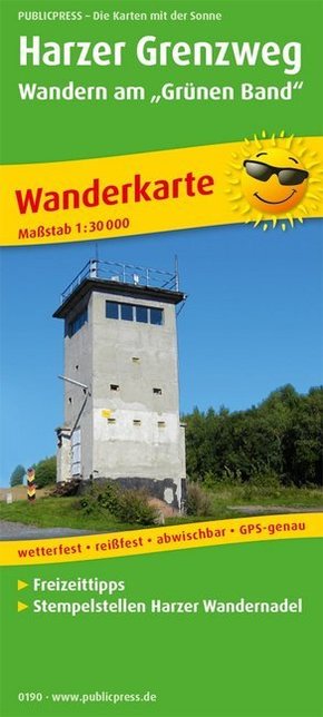 PUBLICPRESS Wanderkarte Harzer Grenzweg - Wandern am 'Grünen Band'