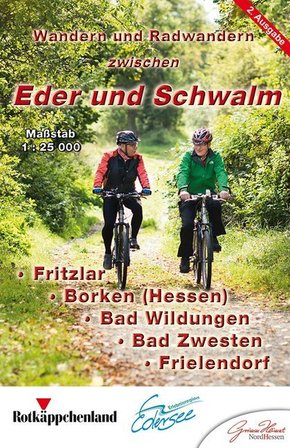 KKV Rad- und Wanderkarte Wandern und Radwandern zwischen Eder und Schwalm