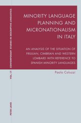 Minority Language Planning and Micronationalism in Italy
