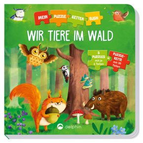 Puzzlekettenbuch Wir Tiere im Wald