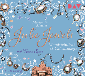 Julie Jewels - Mondsteinlicht und Glücksmagie, 4 Audio-CDs