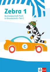 Zebra. Ausgabe ab 2018: 1. Schuljahr, Buchstabenheft Plus in Grundschrift (Teil A, B, C), 3 Bde.