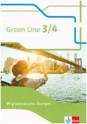 Green Line 3/4 - 7./8. Klasse, 99 grammatische Übungen mit Lösungen (G8 und G9)