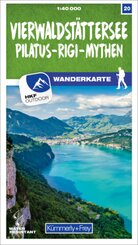 Kümmerly+Frey Karte Vierwaldstättersee / Pilatus - Rigi - Mythen Wanderkarte