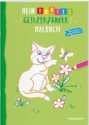 Mein buntes Glitzerzauber Malbuch (Katze)