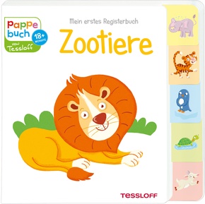 Mein erstes Registerbuch Zootiere