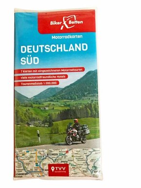 Motorradkarten Set Deutschland Süd